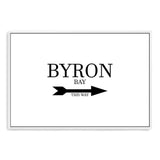 Byron Bay This Way-The Paper Tree-arrow,australia,black & white,black and white,boho,byron,byron bay,direction,directional,hamptons,landscape,monochrome,premium art print,text,typography,wall art,Wall_Art,Wall_Art_Prints