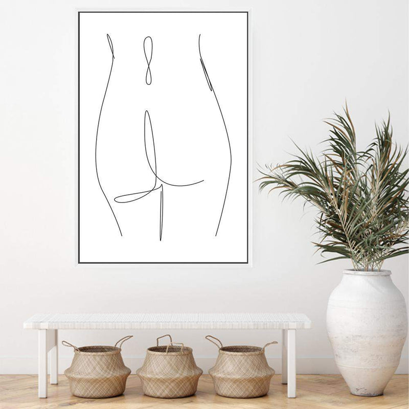 Female Figure Line-The Paper Tree-abstract,black & white,BLACK AND WHITE,boho,continuous line,curves,female,female figure,female form,figure,hamptons,line art,modern,monochrome,neutral,one line,organic shape,portrait,premium art print,shape,single line,wall art,Wall_Art,Wall_Art_Prints,white