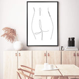 Female Figure Line-The Paper Tree-abstract,black & white,BLACK AND WHITE,boho,continuous line,curves,female,female figure,female form,figure,hamptons,line art,modern,monochrome,neutral,one line,organic shape,portrait,premium art print,shape,single line,wall art,Wall_Art,Wall_Art_Prints,white