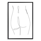 Female Figure Line-The Paper Tree-abstract,black & white,BLACK AND WHITE,boho,continuous line,curves,female,female figure,female form,figure,hamptons,line art,modern,monochrome,neutral,one line,organic shape,portrait,premium art print,shape,single line,wall art,Wall_Art,Wall_Art_Prints,white