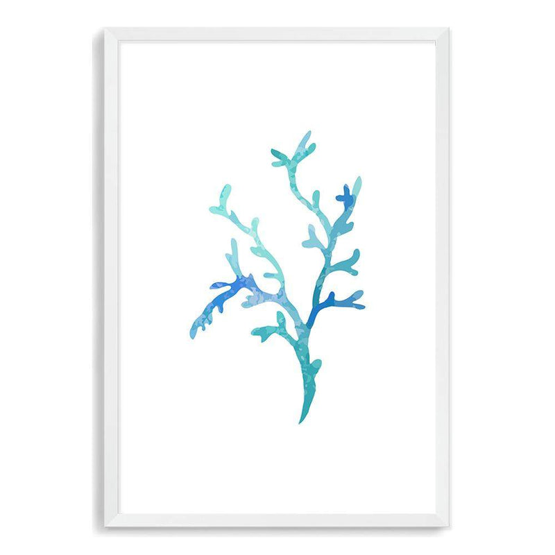 Blue Coral IIIIII-The Paper Tree-Art_Prints,Artwork,BEACH,blue,blue coral,coastal,COASTAL ART,coral,Designer,hamptons,portrait,premium art print,wall art,Wall_Art,Wall_Art_Prints