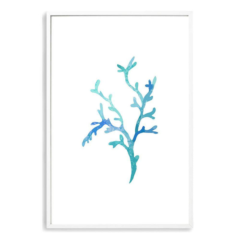 Blue Coral IIIIII-The Paper Tree-Art_Prints,Artwork,BEACH,blue,blue coral,coastal,COASTAL ART,coral,Designer,hamptons,portrait,premium art print,wall art,Wall_Art,Wall_Art_Prints