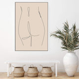 Female Figure Line II-The Paper Tree-abstract,boho,continuous line,curves,female,female figure,female form,figure,line art,modern,neutral,one line,organic shape,peach,portrait,premium art print,shape,single line,wall art,Wall_Art,Wall_Art_Prints