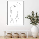 Female Line-The Paper Tree-abstract,black & white,BLACK AND WHITE,boho,continuous line,curves,female,female figure,female form,figure,hamptons,line art,modern,monochrome,neutral,one line,organic shape,portrait,premium art print,shape,single line,wall art,Wall_Art,Wall_Art_Prints,white