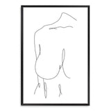 Female Line-The Paper Tree-abstract,black & white,BLACK AND WHITE,boho,continuous line,curves,female,female figure,female form,figure,hamptons,line art,modern,monochrome,neutral,one line,organic shape,portrait,premium art print,shape,single line,wall art,Wall_Art,Wall_Art_Prints,white