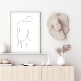 Female Line-The Paper Tree-abstract,black & white,BLACK AND WHITE,boho,continuous line,curves,female,female figure,female form,figure,hamptons,line art,modern,monochrome,neutral,one line,organic shape,portrait,premium art print,shape,single line,wall art,Wall_Art,Wall_Art_Prints,white