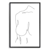 Female Line-The Paper Tree-abstract,black & white,BLACK AND WHITE,boho,continuous line,curves,female,female figure,female form,figure,hamptons,line art,modern,monochrome,neutral,one line,organic shape,portrait,premium art print,shape,single line,wall art,Wall_Art,Wall_Art_Prints,white