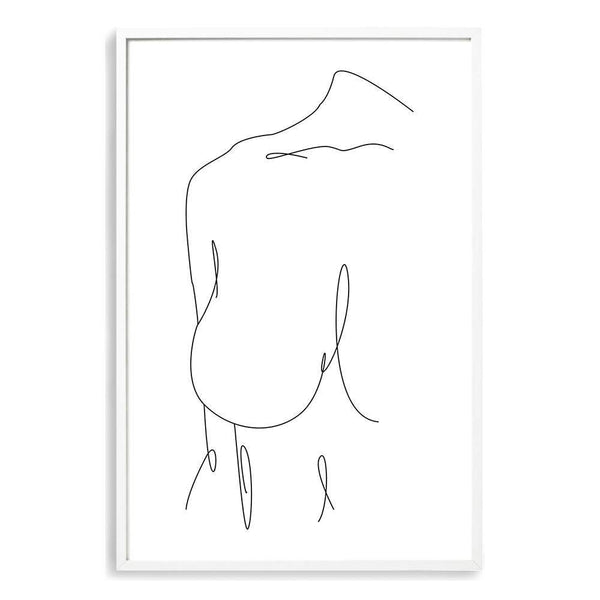 Female Line-The Paper Tree-abstract,black & white,BLACK AND WHITE,boho,continuous line,curves,female,female figure,female form,figure,hamptons,line art,modern,monochrome,neutral,one line,organic shape,portrait,premium art print,shape,single line,wall art,Wall_Art,Wall_Art_Prints,white