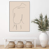 Female Line II-The Paper Tree-abstract,boho,continuous line,curves,female,female figure,female form,figure,line art,modern,neutral,one line,organic shape,peach,portrait,premium art print,shape,single line,wall art,Wall_Art,Wall_Art_Prints