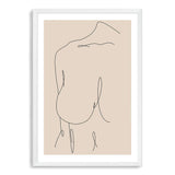 Female Line II-The Paper Tree-abstract,boho,continuous line,curves,female,female figure,female form,figure,line art,modern,neutral,one line,organic shape,peach,portrait,premium art print,shape,single line,wall art,Wall_Art,Wall_Art_Prints