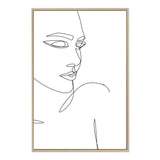 Female Face Line-The Paper Tree-abstract,black & white,BLACK AND WHITE,boho,continuous line,curves,face,female,female figure,female form,figure,hamptons,line art,lips,modern,monochrome,neutral,one line,organic shape,portrait,premium art print,shape,single line,wall art,Wall_Art,Wall_Art_Prints,white,woman