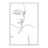 Female Face Line-The Paper Tree-abstract,black & white,BLACK AND WHITE,boho,continuous line,curves,face,female,female figure,female form,figure,hamptons,line art,lips,modern,monochrome,neutral,one line,organic shape,portrait,premium art print,shape,single line,wall art,Wall_Art,Wall_Art_Prints,white,woman