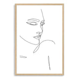 Female Face Line-The Paper Tree-abstract,black & white,BLACK AND WHITE,boho,continuous line,curves,face,female,female figure,female form,figure,hamptons,line art,lips,modern,monochrome,neutral,one line,organic shape,portrait,premium art print,shape,single line,wall art,Wall_Art,Wall_Art_Prints,white,woman