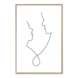 In Love Line-The Paper Tree-abstract,black & white,BLACK AND WHITE,boho,continuous line,curves,face,female,female figure,female form,figure,hamptons,line art,lips,modern,monochrome,neutral,one line,organic shape,portrait,premium art print,shape,single line,wall art,Wall_Art,Wall_Art_Prints,white,woman