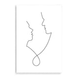 In Love Line-The Paper Tree-abstract,black & white,BLACK AND WHITE,boho,continuous line,curves,face,female,female figure,female form,figure,hamptons,line art,lips,modern,monochrome,neutral,one line,organic shape,portrait,premium art print,shape,single line,wall art,Wall_Art,Wall_Art_Prints,white,woman