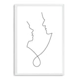 In Love Line-The Paper Tree-abstract,black & white,BLACK AND WHITE,boho,continuous line,curves,face,female,female figure,female form,figure,hamptons,line art,lips,modern,monochrome,neutral,one line,organic shape,portrait,premium art print,shape,single line,wall art,Wall_Art,Wall_Art_Prints,white,woman