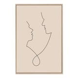 In Love Line II-The Paper Tree-abstract,boho,continuous line,curves,face,female,female figure,female form,figure,line art,lips,modern,neutral,one line,organic shape,peach,portrait,premium art print,shape,single line,wall art,Wall_Art,Wall_Art_Prints,woman