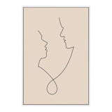 In Love Line II-The Paper Tree-abstract,boho,continuous line,curves,face,female,female figure,female form,figure,line art,lips,modern,neutral,one line,organic shape,peach,portrait,premium art print,shape,single line,wall art,Wall_Art,Wall_Art_Prints,woman