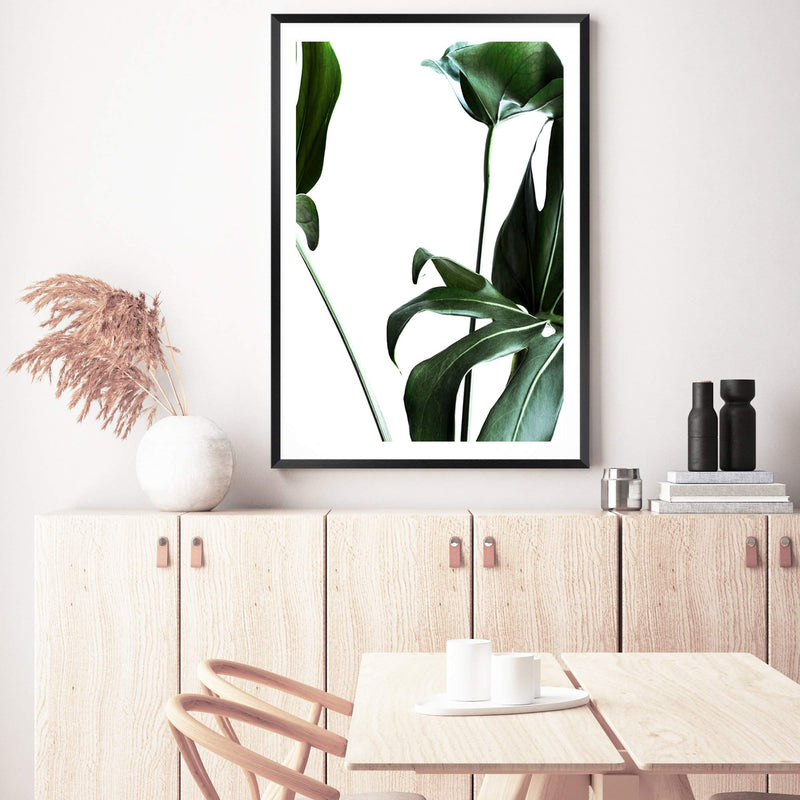 Monstera Leaves-The Paper Tree-botanical,dark green,green,jungle,leaf,leaves,minimal,modern,monstera,portrait,premium art print,scandi,wall art,Wall_Art,Wall_Art_Prints