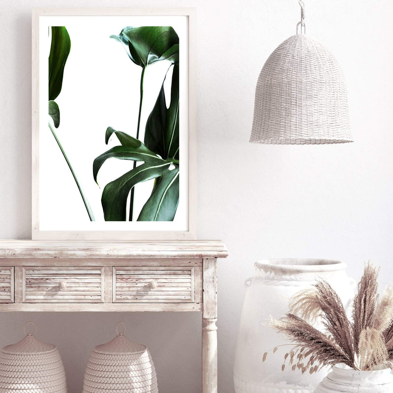 Monstera Leaves-The Paper Tree-botanical,dark green,green,jungle,leaf,leaves,minimal,modern,monstera,portrait,premium art print,scandi,wall art,Wall_Art,Wall_Art_Prints