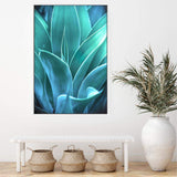 Teal Agave II-The Paper Tree-AGAVE,blue,botanical,cacti,cactus,colourful,portrait,premium art print,succulent,teal,vibrant,wall art,Wall_Art,Wall_Art_Prints