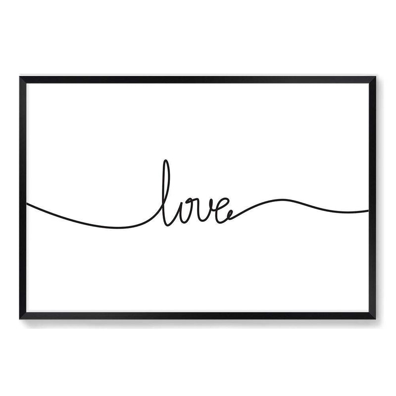 Love Line II-The Paper Tree-black & white,black and white,boho,hamptons,love,monochrome,neutral,portrait,premium art print,quote,text,typography,wall art,Wall_Art,Wall_Art_Prints