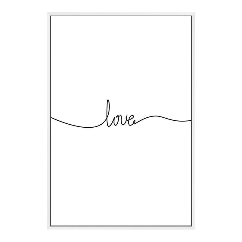 Love Line-The Paper Tree-black & white,black and white,boho,hamptons,love,monochrome,neutral,portrait,premium art print,quote,text,typography,wall art,Wall_Art,Wall_Art_Prints