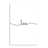 Love Line-The Paper Tree-black & white,black and white,boho,hamptons,love,monochrome,neutral,portrait,premium art print,quote,text,typography,wall art,Wall_Art,Wall_Art_Prints