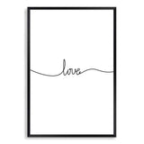 Love Line-The Paper Tree-black & white,black and white,boho,hamptons,love,monochrome,neutral,portrait,premium art print,quote,text,typography,wall art,Wall_Art,Wall_Art_Prints