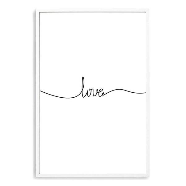 Love Line-The Paper Tree-black & white,black and white,boho,hamptons,love,monochrome,neutral,portrait,premium art print,quote,text,typography,wall art,Wall_Art,Wall_Art_Prints