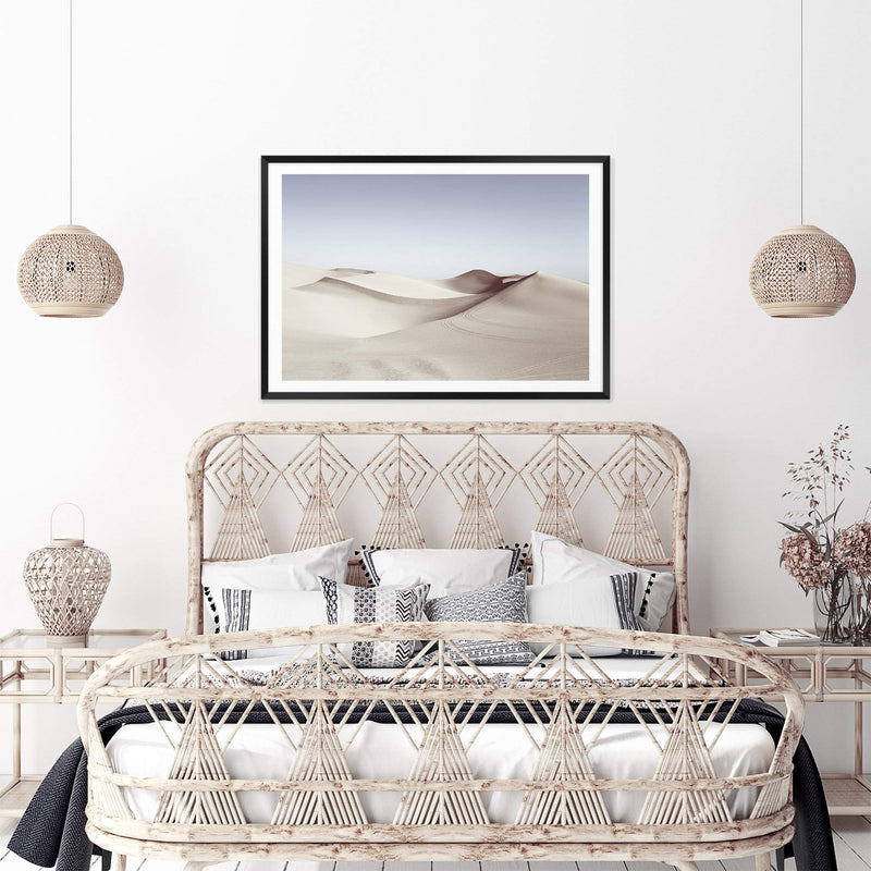 Californian Desert-The Paper Tree-Art_Prints,Artwork,blue,bohemian,boho,Californian desert,desert,Designer,horizon,landscape,moroccan,moroccan desert,morocco,muted tone,NEUTRAL,premium art print,sand dunes,TAN,wall art,Wall_Art,Wall_Art_Prints