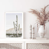 Desert Cactus-The Paper Tree-bohemian,boho,botanical,CACTUS,california,californian desert,desert,desert tree,muted tone,nature,neutral,portrait,premium art print,sand,wall art,Wall_Art,Wall_Art_Prints