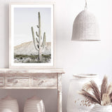 Desert Cactus-The Paper Tree-bohemian,boho,botanical,CACTUS,california,californian desert,desert,desert tree,muted tone,nature,neutral,portrait,premium art print,sand,wall art,Wall_Art,Wall_Art_Prints