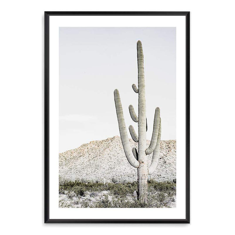 Desert Cactus-The Paper Tree-bohemian,boho,botanical,CACTUS,california,californian desert,desert,desert tree,muted tone,nature,neutral,portrait,premium art print,sand,wall art,Wall_Art,Wall_Art_Prints