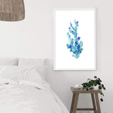 Blue Coral-The Paper Tree-Art_Prints,Artwork,BEACH,blue,blue coral,coastal,COASTAL ART,coral,Designer,HAMPTONS,portrait,premium art print,wall art,Wall_Art,Wall_Art_Prints