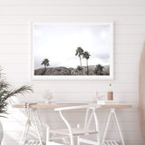 Californian Palms-The Paper Tree-america,blue,blue sky,bohemian,boho,botanical,california,cloud,clouds,desert,horizon,landscape,palm,palm frond,palm springs,palm tree,premium art print,sky,tree,trees,usa,wall art,Wall_Art,Wall_Art_Prints