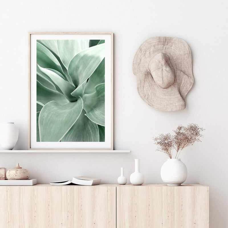 Agave-The Paper Tree-agave,botanical,cacti,cactus,colourful,green,leaf,muted tone,portrait,premium art print,succulent,wall art,Wall_Art,Wall_Art_Prints,web