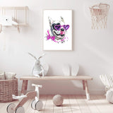 Watercolour Princess Pooches III-The Paper Tree-animal,Artwork,bulldog,dog,english bulldog,nursery,pink,pooch,portrait,premium art print,wall art,Wall_Art,Wall_Art_Prints,watercolor,Watercolour,watercolour art print,watercolour artwork,Watercolour_Animals