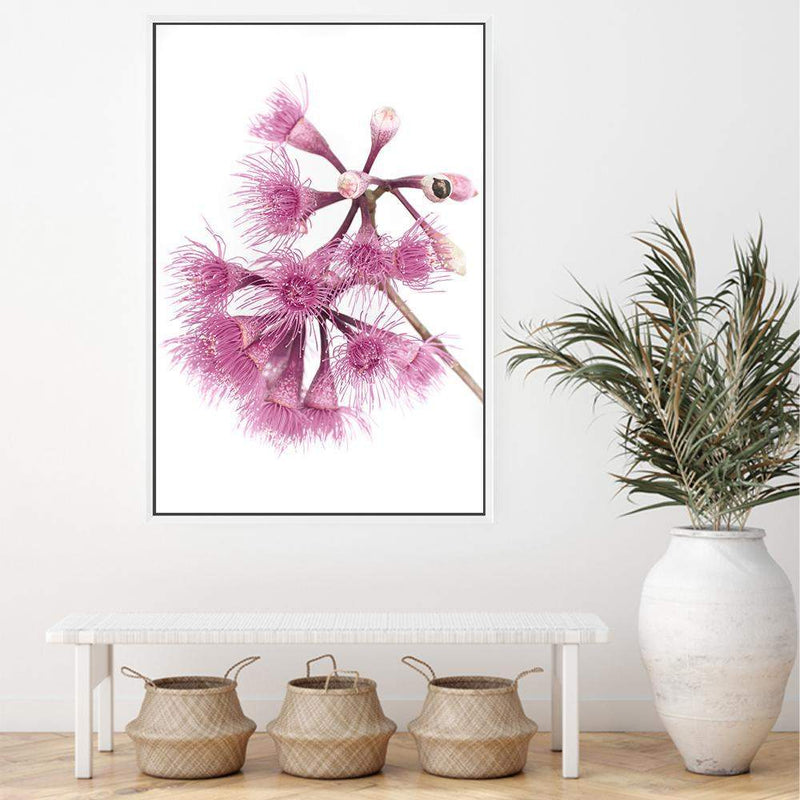 Native Gum Wildflower III-The Paper Tree-australian native,floral,flower,flowers,gum leaves,gum tree,native flowers,portrait,premium art print,purple,wall art,Wall_Art,Wall_Art_Prints,wild flowers