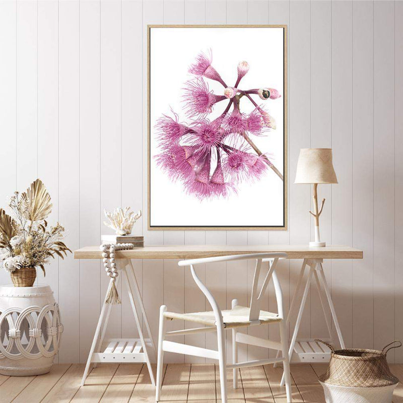 Native Gum Wildflower III-The Paper Tree-australian native,floral,flower,flowers,gum leaves,gum tree,native flowers,portrait,premium art print,purple,wall art,Wall_Art,Wall_Art_Prints,wild flowers