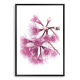 Native Gum Wildflower III-The Paper Tree-australian native,floral,flower,flowers,gum leaves,gum tree,native flowers,portrait,premium art print,purple,wall art,Wall_Art,Wall_Art_Prints,wild flowers