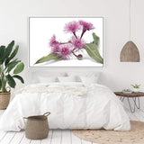 Native Gum Wildflower II-The Paper Tree-australian native,floral,flower,flowers,gum leaves,gum tree,native flowers,portrait,premium art print,purple,wall art,Wall_Art,Wall_Art_Prints,wild flowers