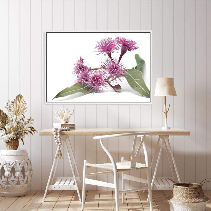 Native Gum Wildflower II-The Paper Tree-australian native,floral,flower,flowers,gum leaves,gum tree,native flowers,portrait,premium art print,purple,wall art,Wall_Art,Wall_Art_Prints,wild flowers