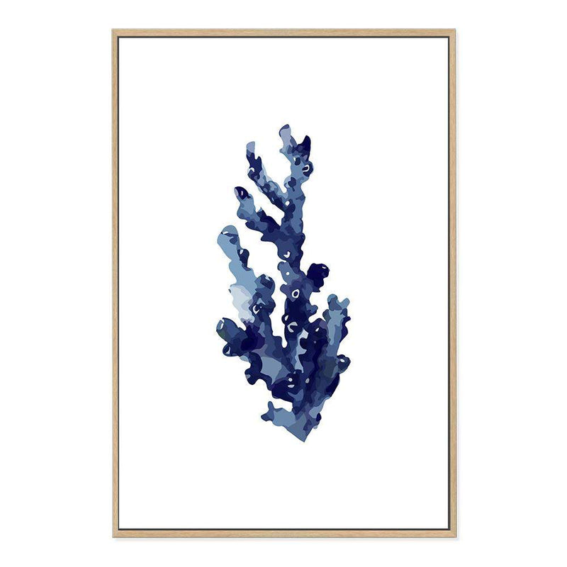 Navy Blue Coral | Hamptons-The Paper Tree-Art_Prints,Artwork,BEACH,blue,blue coral,coastal,COASTAL ART,coral,Designer,HAMPTONS,navy,portrait,premium art print,wall art,Wall_Art,Wall_Art_Prints