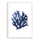 Navy Blue Coral II | Hamptons-The Paper Tree-Art_Prints,Artwork,BEACH,blue,blue coral,coastal,COASTAL ART,coral,Designer,HAMPTONS,navy,portrait,premium art print,wall art,Wall_Art,Wall_Art_Prints