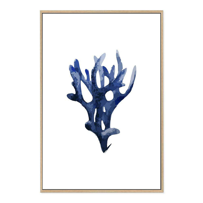 Navy Blue Coral III | Hamptons-The Paper Tree-Art_Prints,Artwork,BEACH,blue,blue coral,coastal,COASTAL ART,coral,Designer,HAMPTONS,navy,portrait,premium art print,wall art,Wall_Art,Wall_Art_Prints