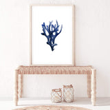 Navy Blue Coral III | Hamptons-The Paper Tree-Art_Prints,Artwork,BEACH,blue,blue coral,coastal,COASTAL ART,coral,Designer,HAMPTONS,navy,portrait,premium art print,wall art,Wall_Art,Wall_Art_Prints