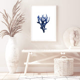 Navy Blue Coral III | Hamptons-The Paper Tree-Art_Prints,Artwork,BEACH,blue,blue coral,coastal,COASTAL ART,coral,Designer,HAMPTONS,navy,portrait,premium art print,wall art,Wall_Art,Wall_Art_Prints