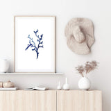 Navy Blue Coral IIIIII | Hamptons-The Paper Tree-Art_Prints,Artwork,BEACH,blue,blue coral,coastal,COASTAL ART,coral,Designer,HAMPTONS,navy,portrait,premium art print,wall art,Wall_Art,Wall_Art_Prints