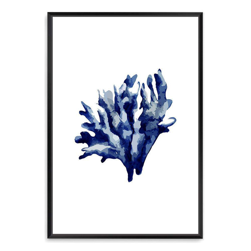 Navy Blue Coral IIII | Hamptons-The Paper Tree-Art_Prints,Artwork,BEACH,blue,blue coral,coastal,COASTAL ART,coral,Designer,HAMPTONS,navy,portrait,premium art print,wall art,Wall_Art,Wall_Art_Prints